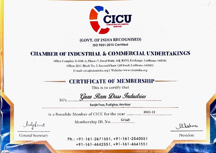 certification/recognition